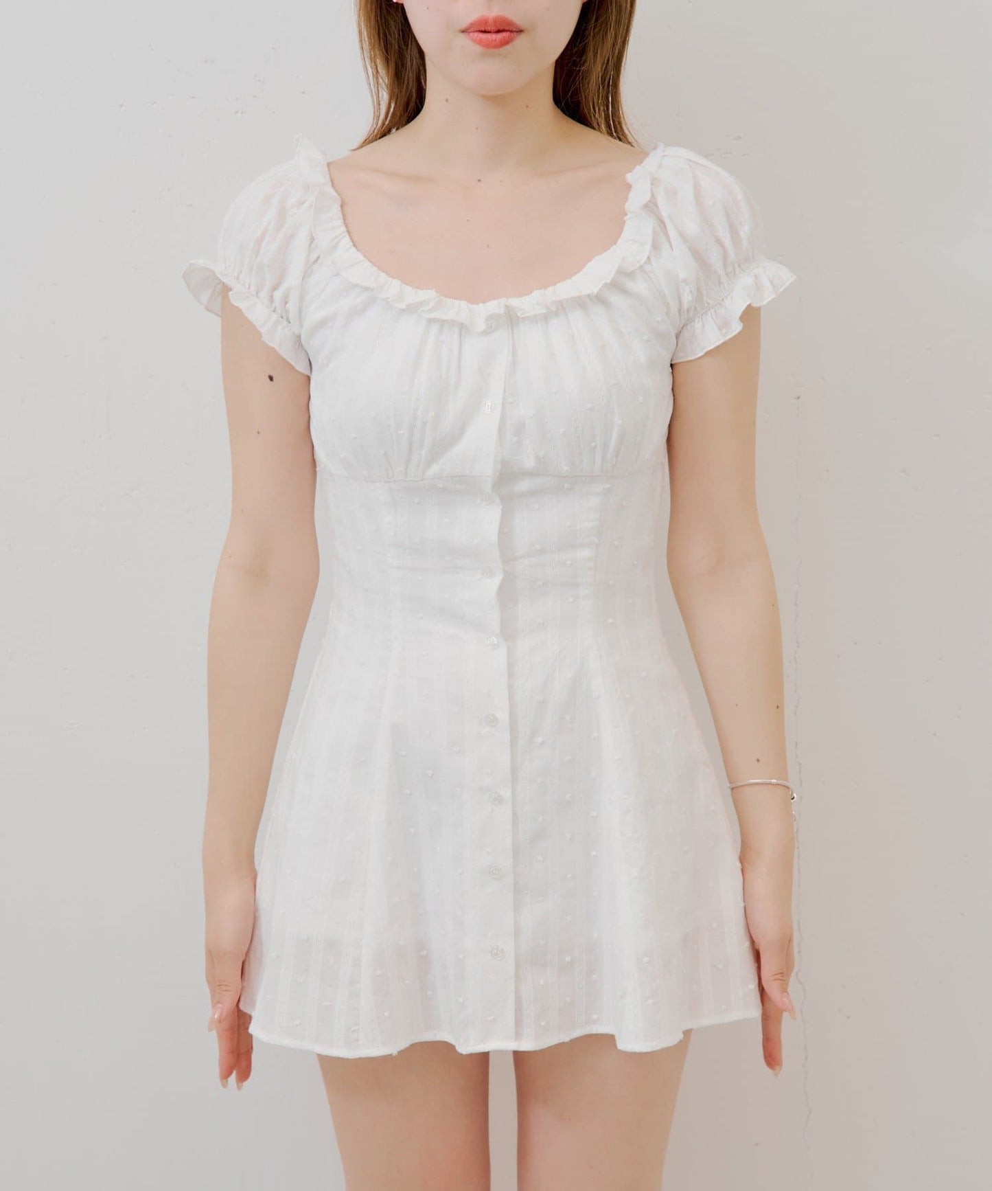 [Set Fair Item #8] CHICO French sleeve flared mini dress - Image 15