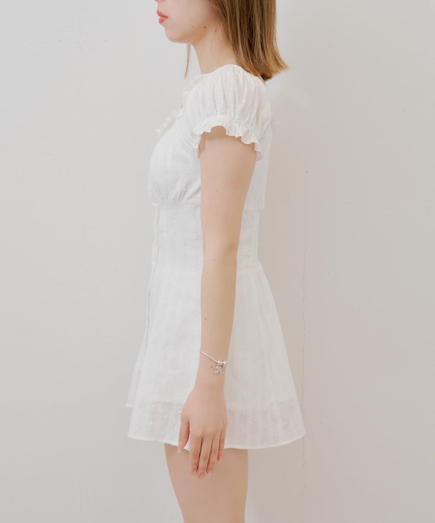 [Set Fair Item #8] CHICO French sleeve flared mini dress - Image 16