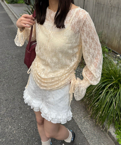 CIAOPANIC Shirred Lace Top - Image 12