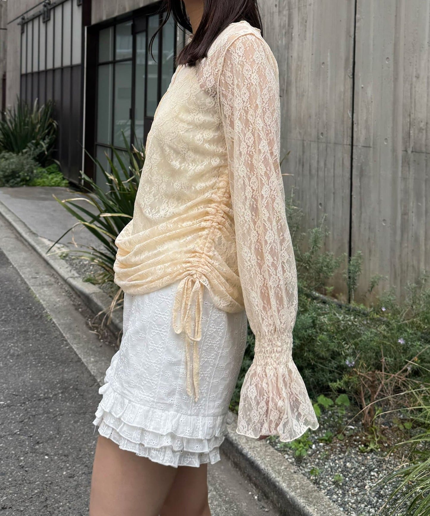 CIAOPANIC Shirred Lace Top - Image 14