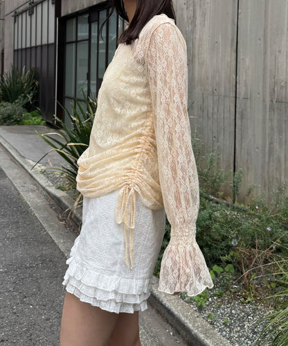 CIAOPANIC Shirred Lace Top - Image 14