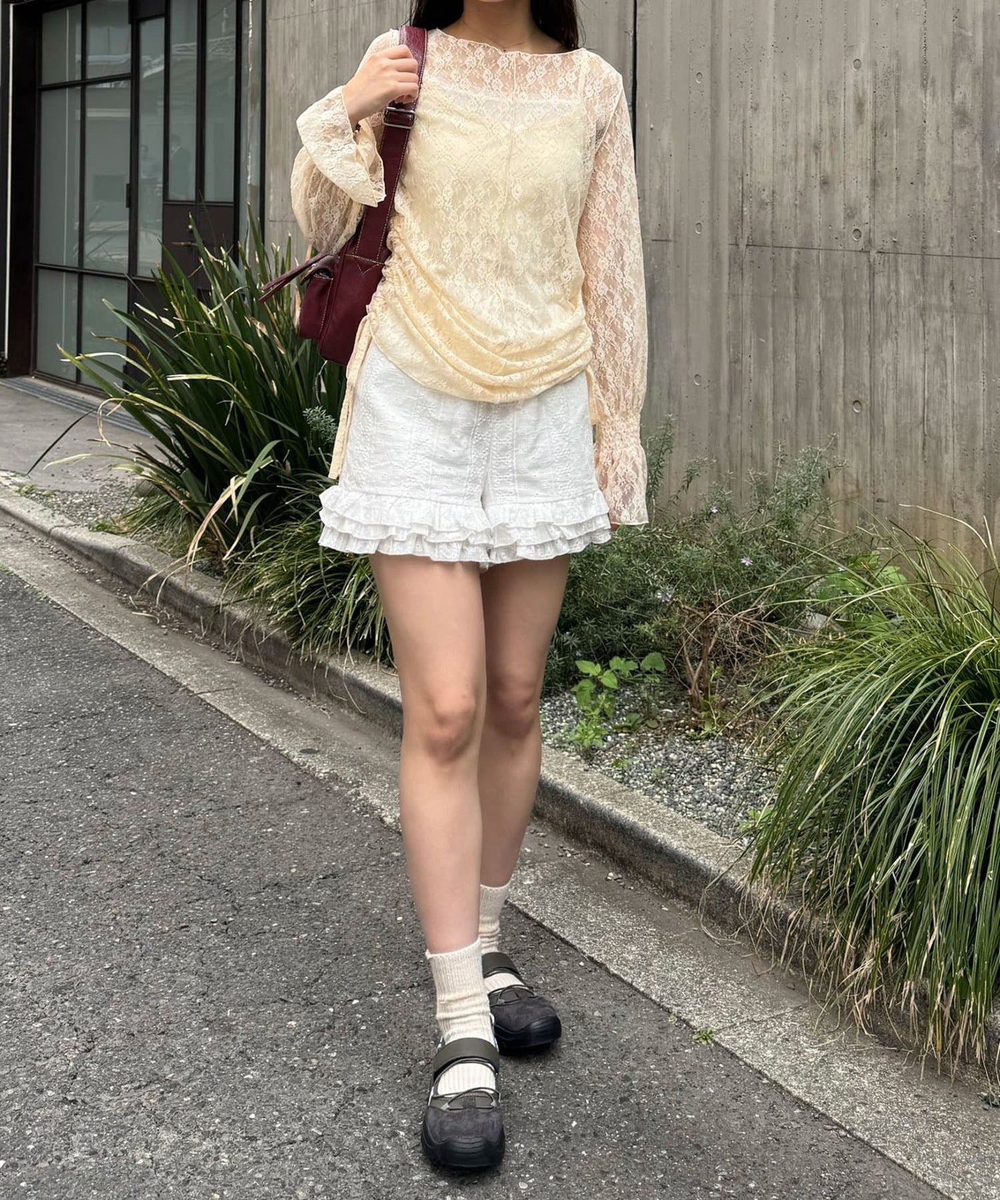 CIAOPANIC Shirred Lace Top - Image 16