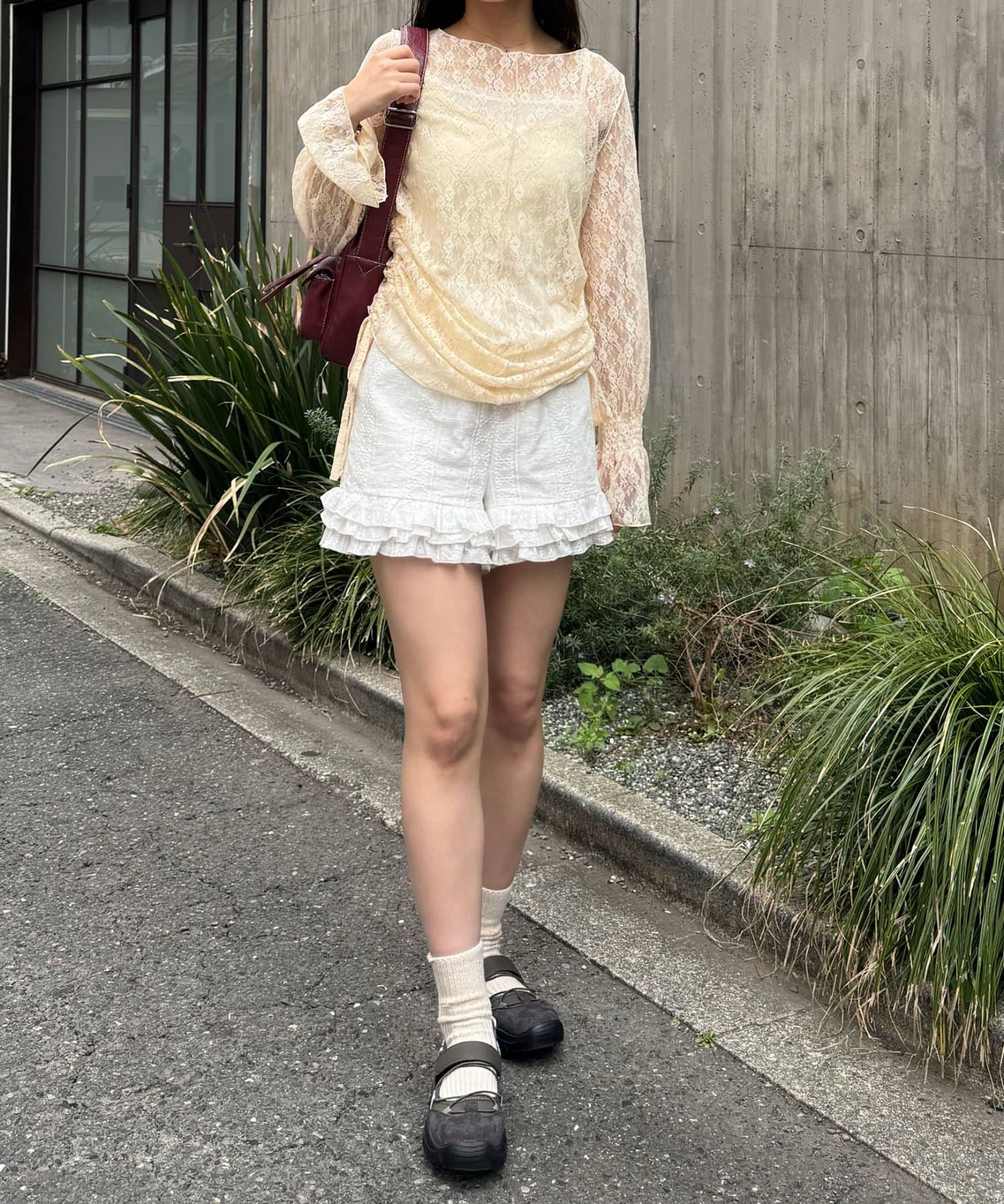 CIAOPANIC Shirred Lace Top - Image 16