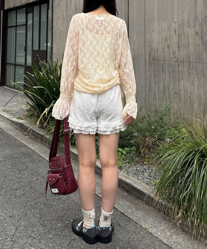 CIAOPANIC Shirred Lace Top - Image 18