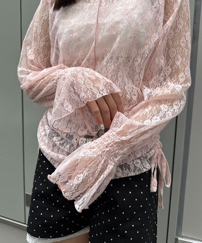 CIAOPANIC Shirred Lace Top - Image 30