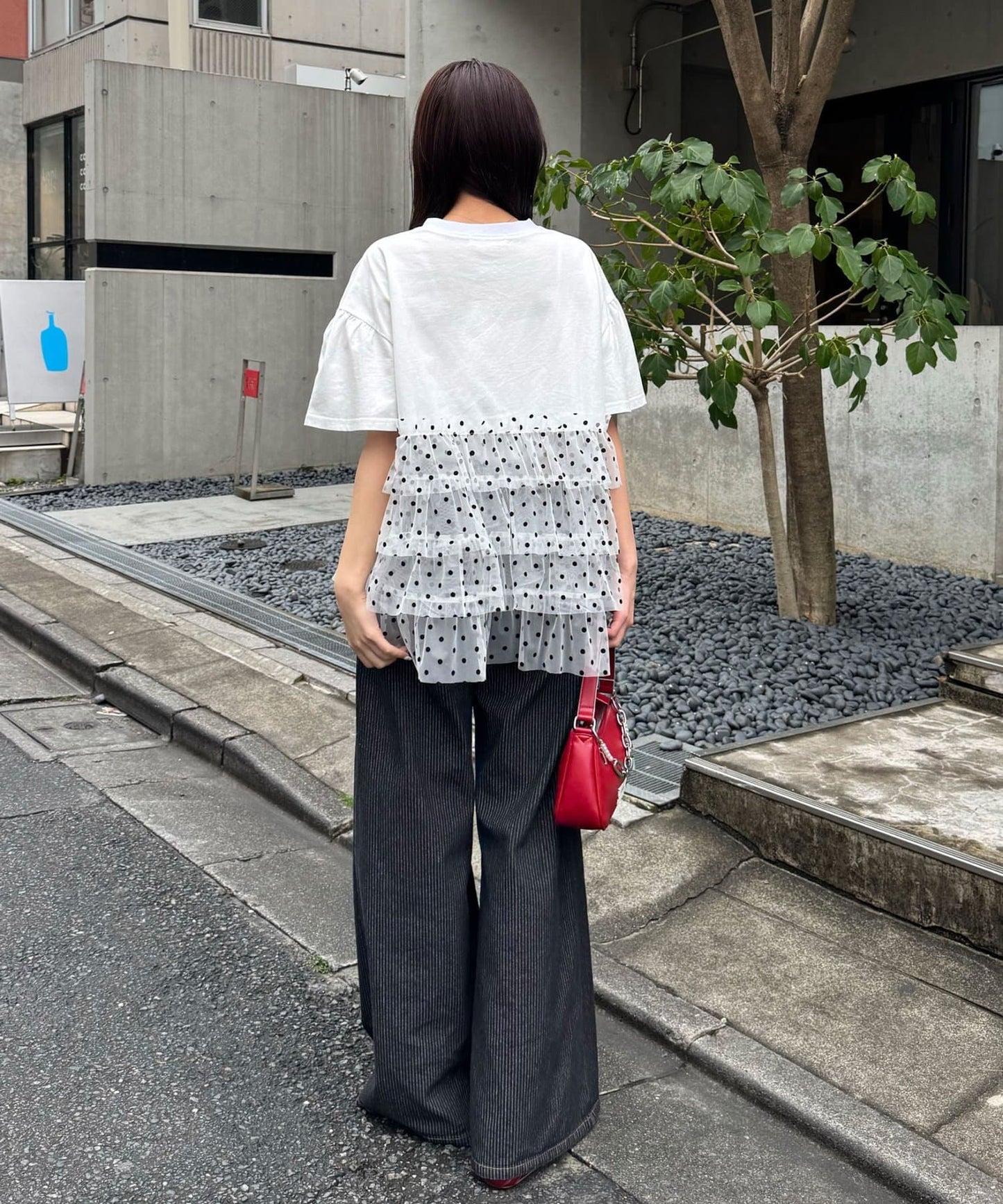 CIAOPANIC 波點薄紗拼接Tee - Image 10