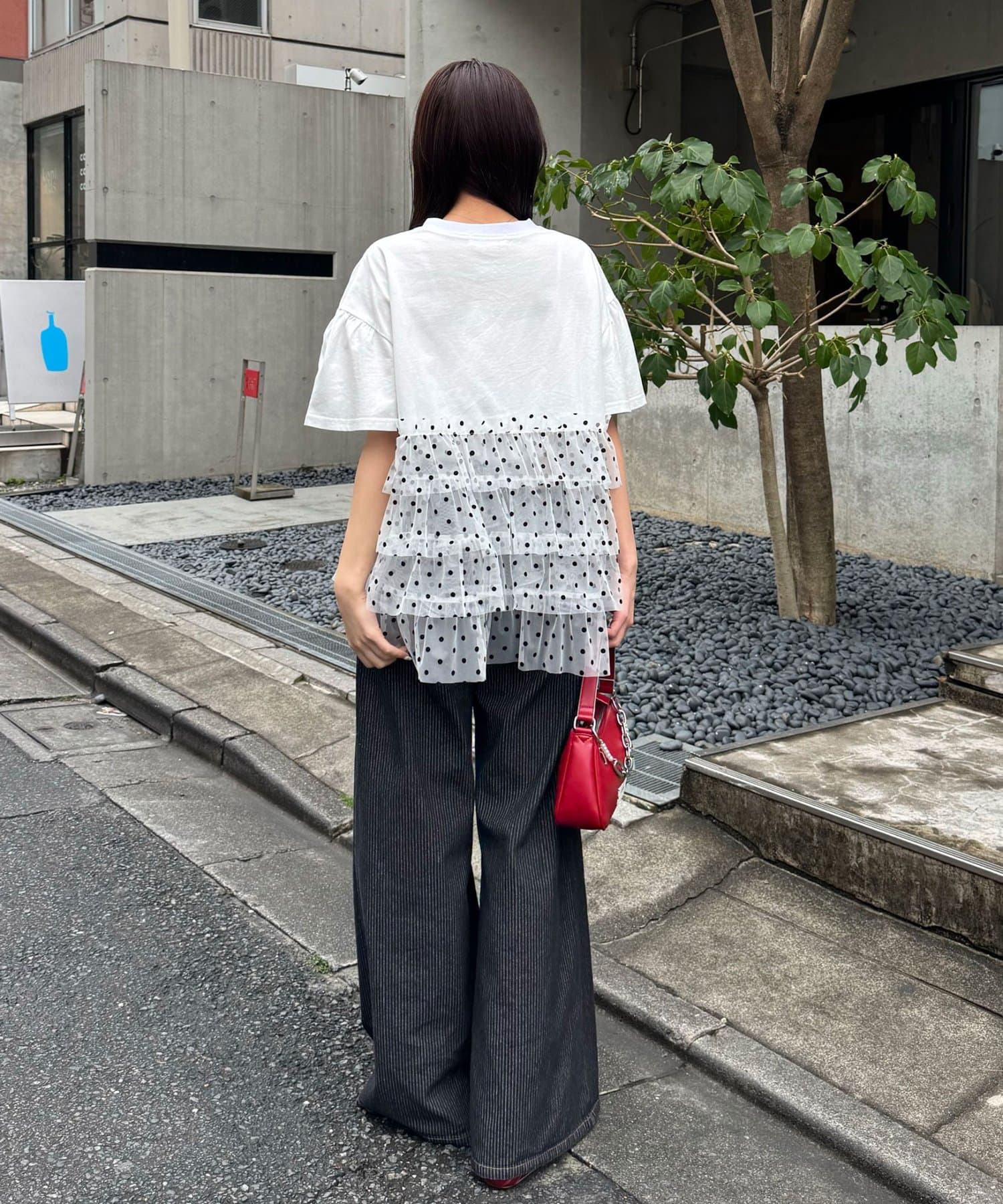 CIAOPANIC 波點薄紗拼接Tee - Image 10