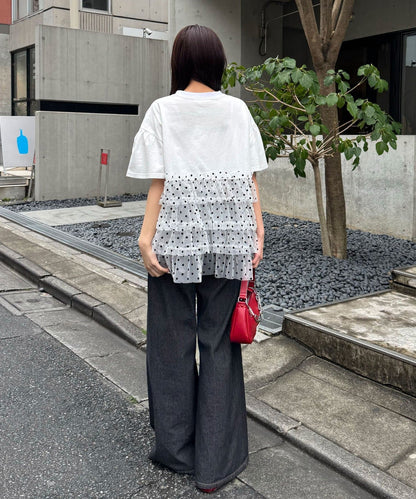 CIAOPANIC 波點薄紗拼接Tee - Image 10