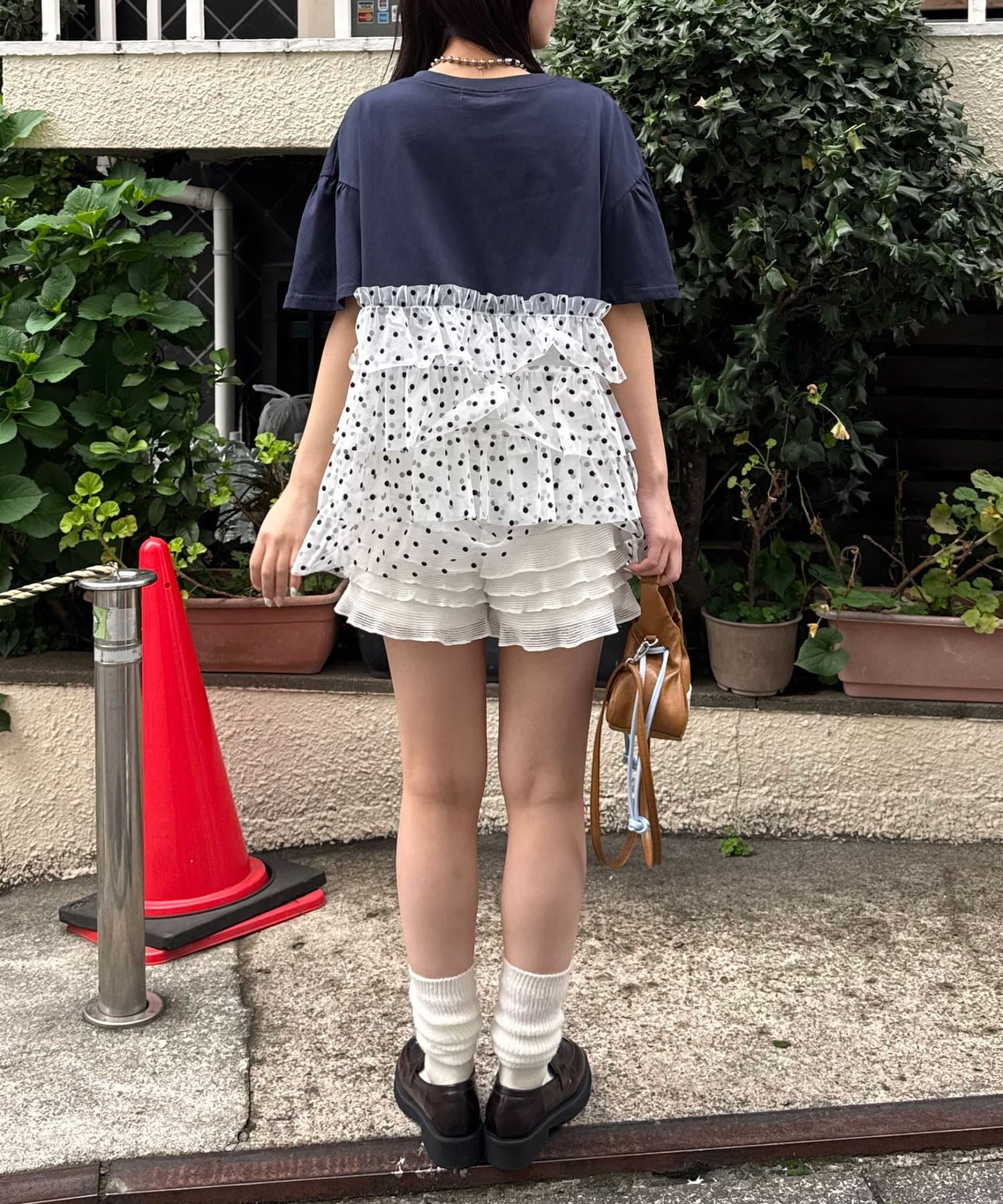 CIAOPANIC 波點薄紗拼接Tee - Image 17