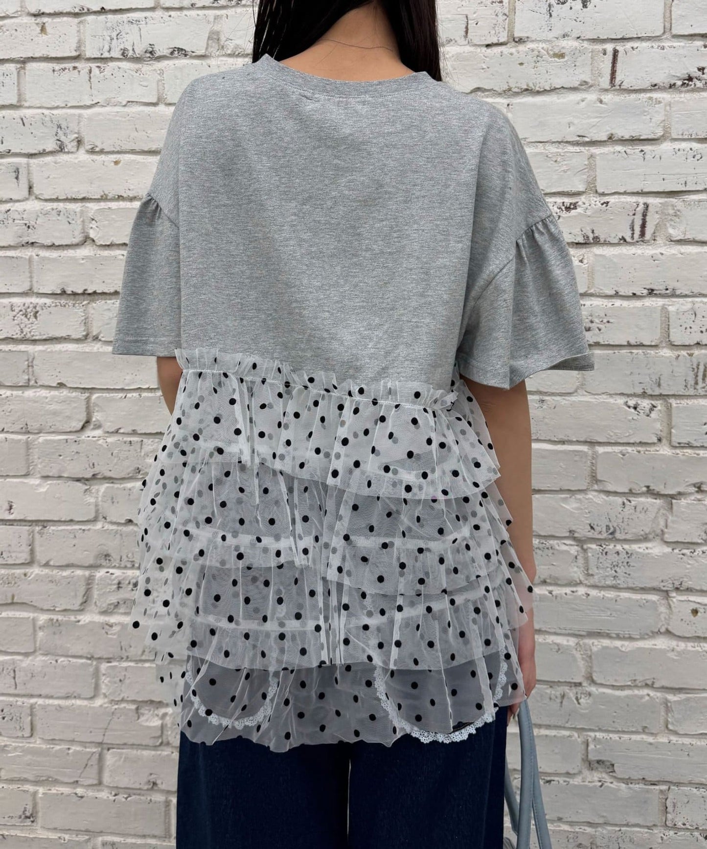 CIAOPANIC 波點薄紗拼接Tee - Image 21