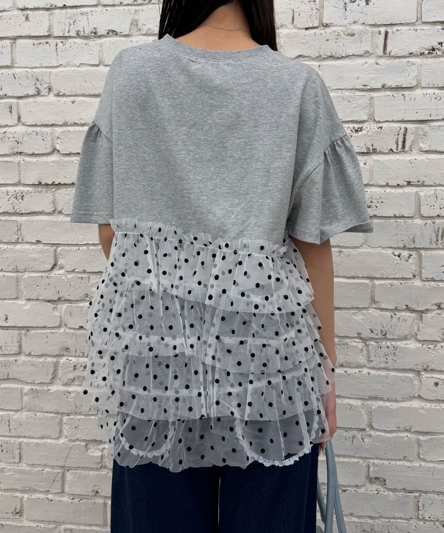 CIAOPANIC 波點薄紗拼接Tee - Image 21