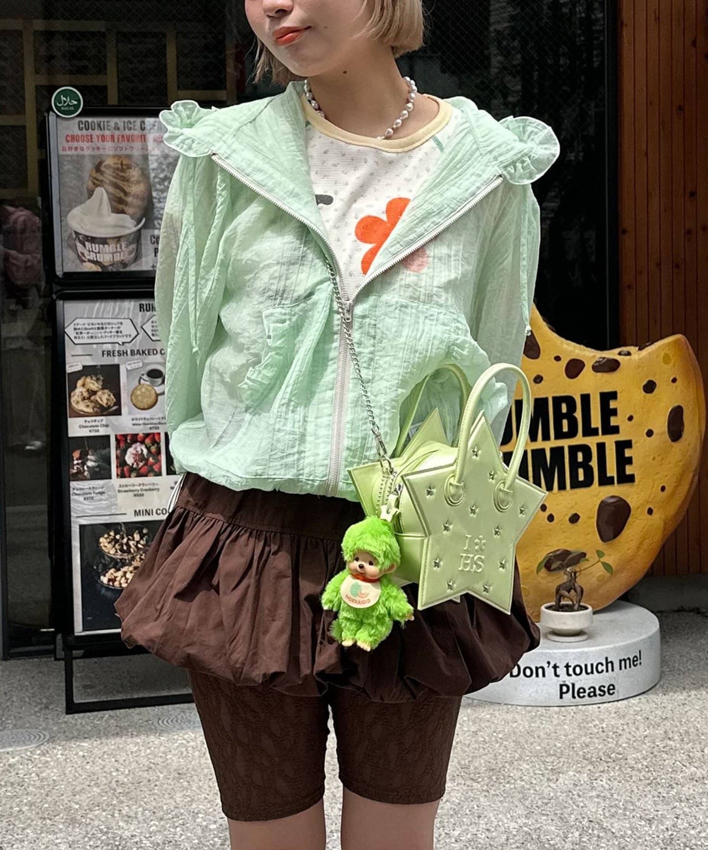 HELLO.SANFRANCISCO 波點荷葉邊薄紗外套 - Image 2