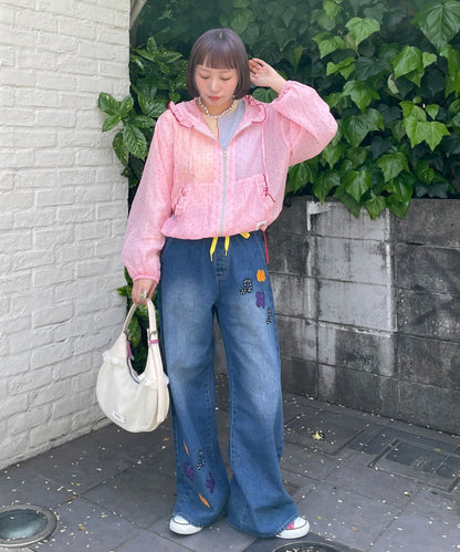 HELLO.SANFRANCISCO 波點荷葉邊薄紗外套 - Image 40