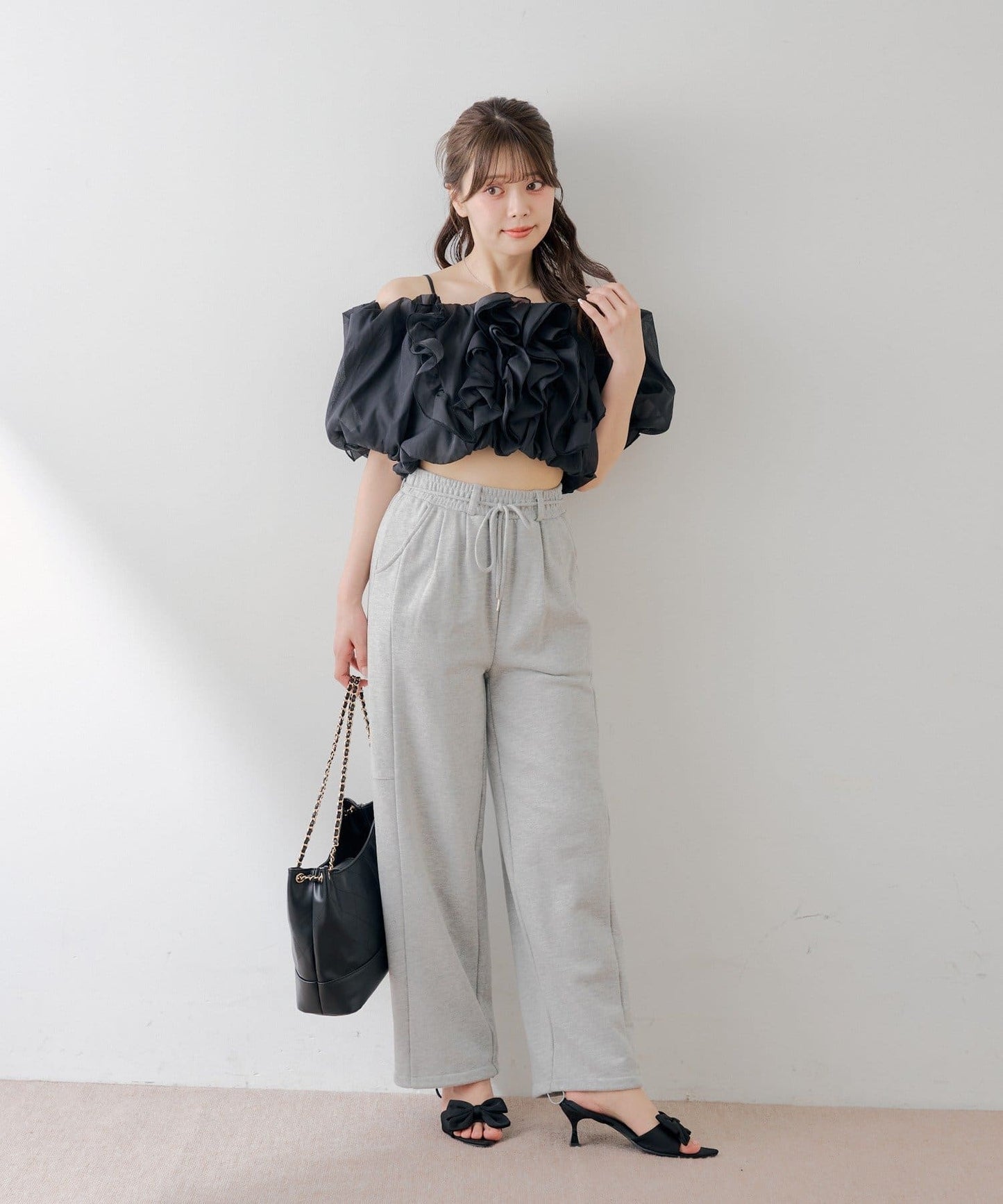 [Set Fair Item #5] CHICO 荷葉邊露肩balloon blouse - Image 17