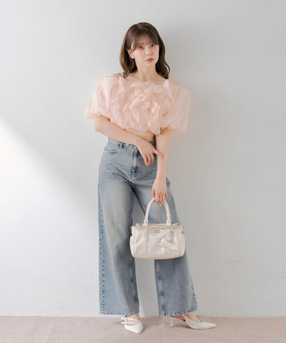 [Set Fair Item #5] CHICO 荷葉邊露肩balloon blouse - Image 20
