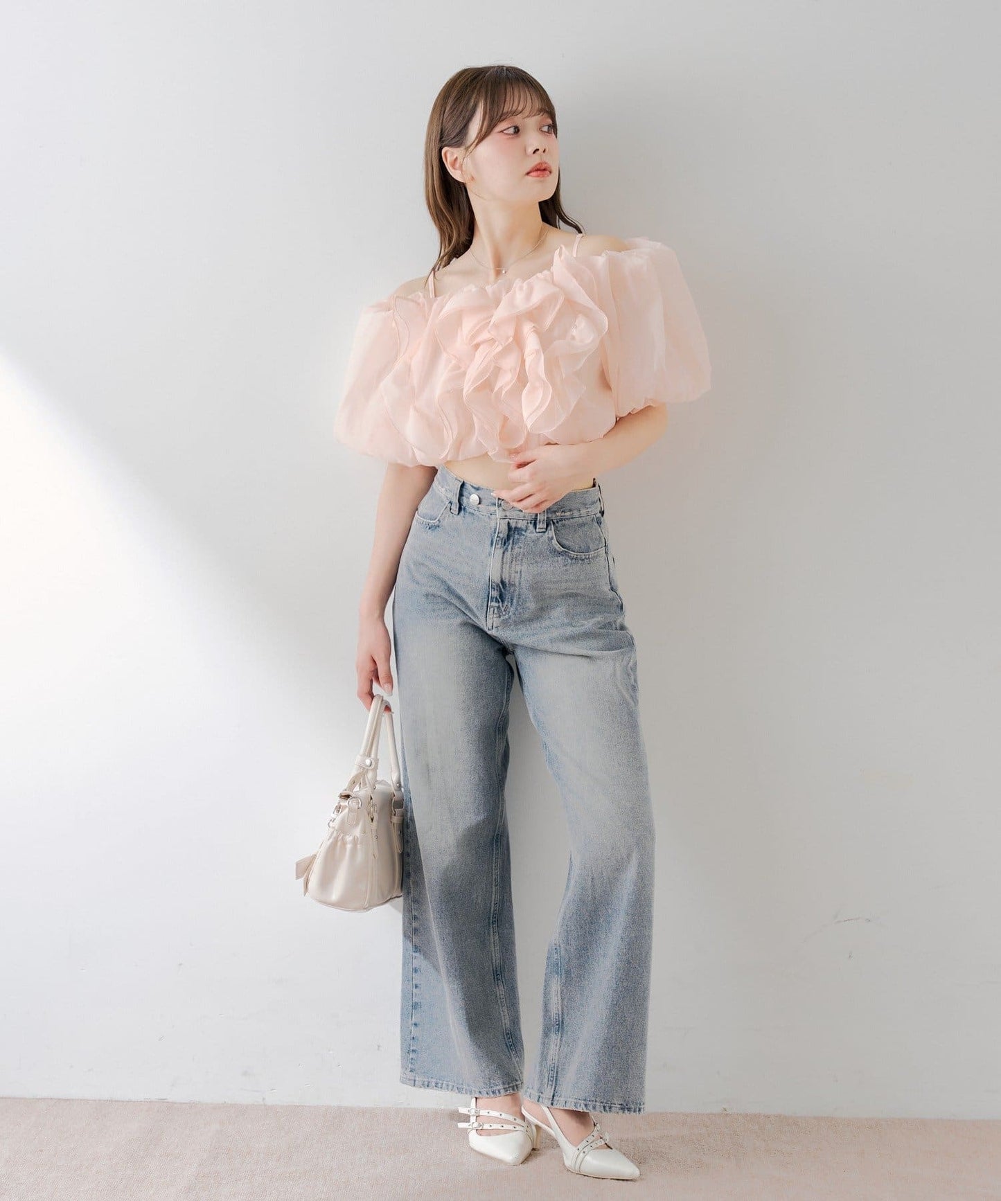 [Set Fair Item #5] CHICO 荷葉邊露肩balloon blouse - Image 21