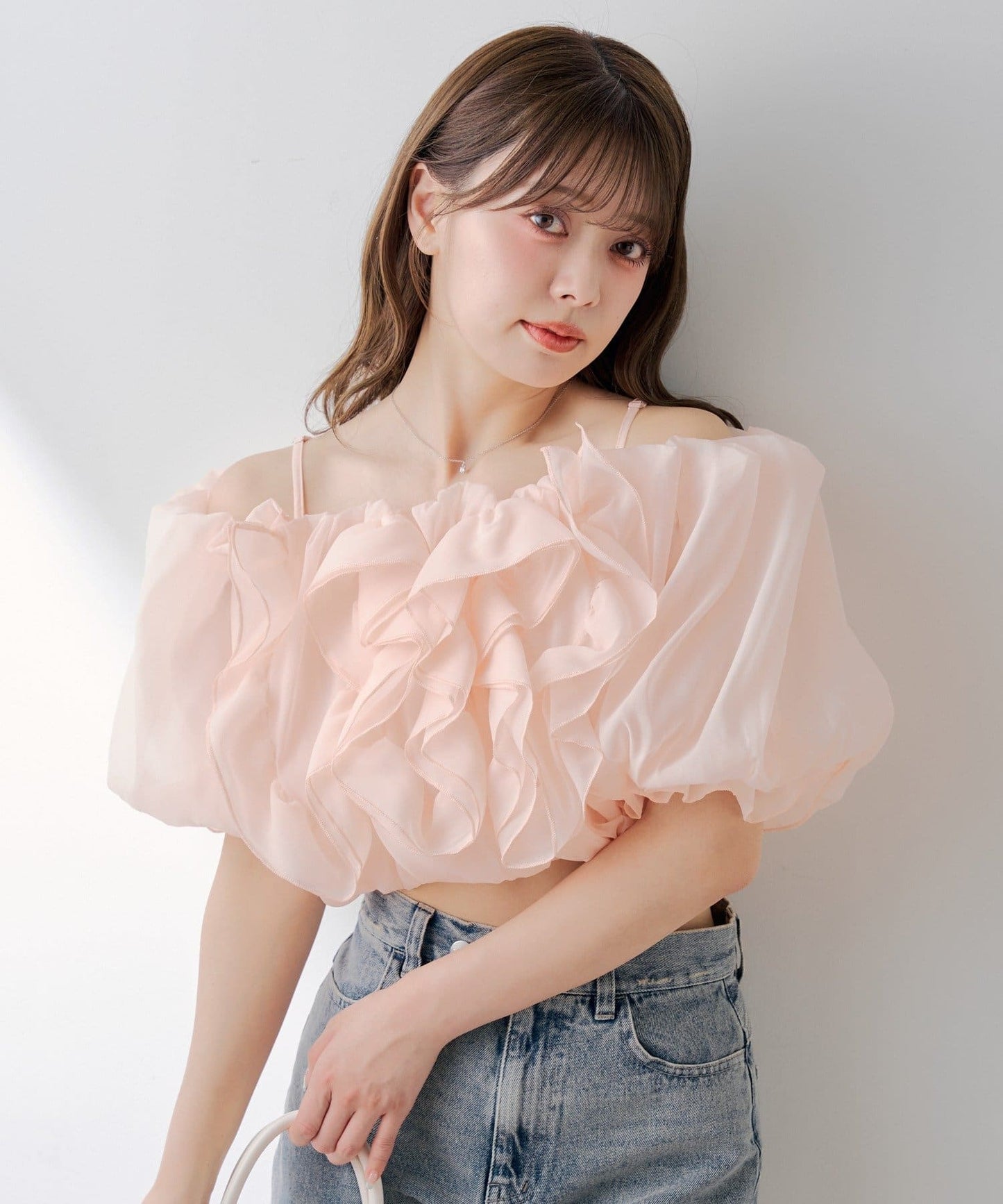 [Set Fair Item #5] CHICO 荷葉邊露肩balloon blouse - Image 22