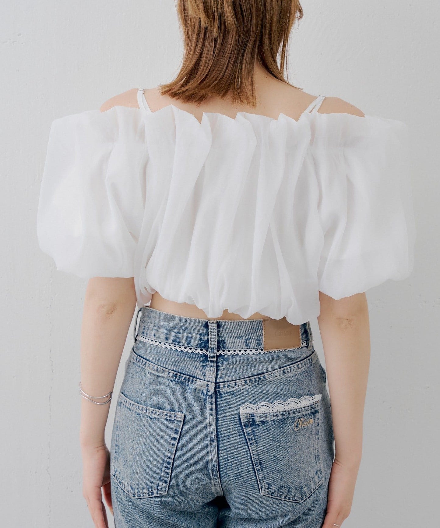 [Set Fair Item #5] CHICO 荷葉邊露肩balloon blouse - Image 25