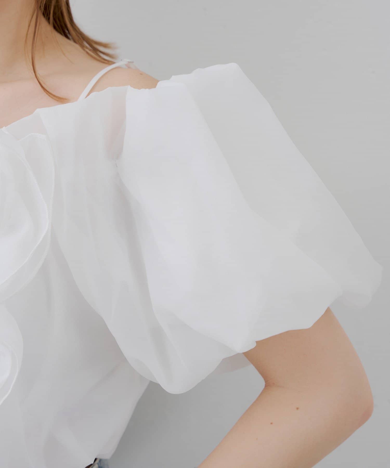 [Set Fair Item #5] CHICO 荷葉邊露肩balloon blouse - Image 28