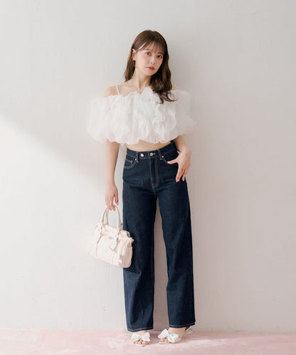 [Set Fair Item #5] CHICO 荷葉邊露肩balloon blouse - Image 8