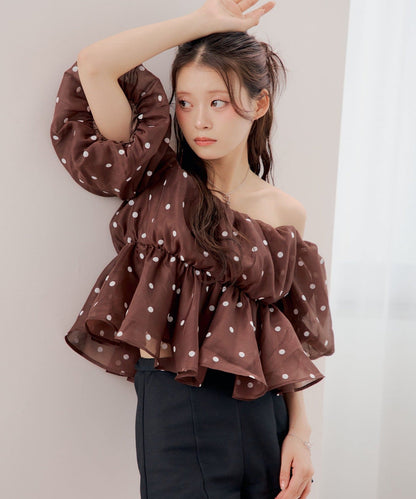 [Set Fair Item #6] CHICO 露肩泡泡袖Top - Image 14