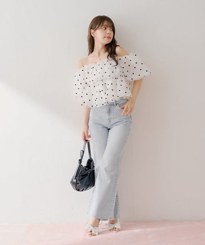 [Set Fair Item #6] CHICO 露肩泡泡袖Top - Image 8