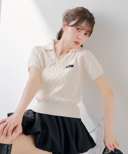 [Set Fair Item #1] CHICO Layered Polo Knit - Image 7