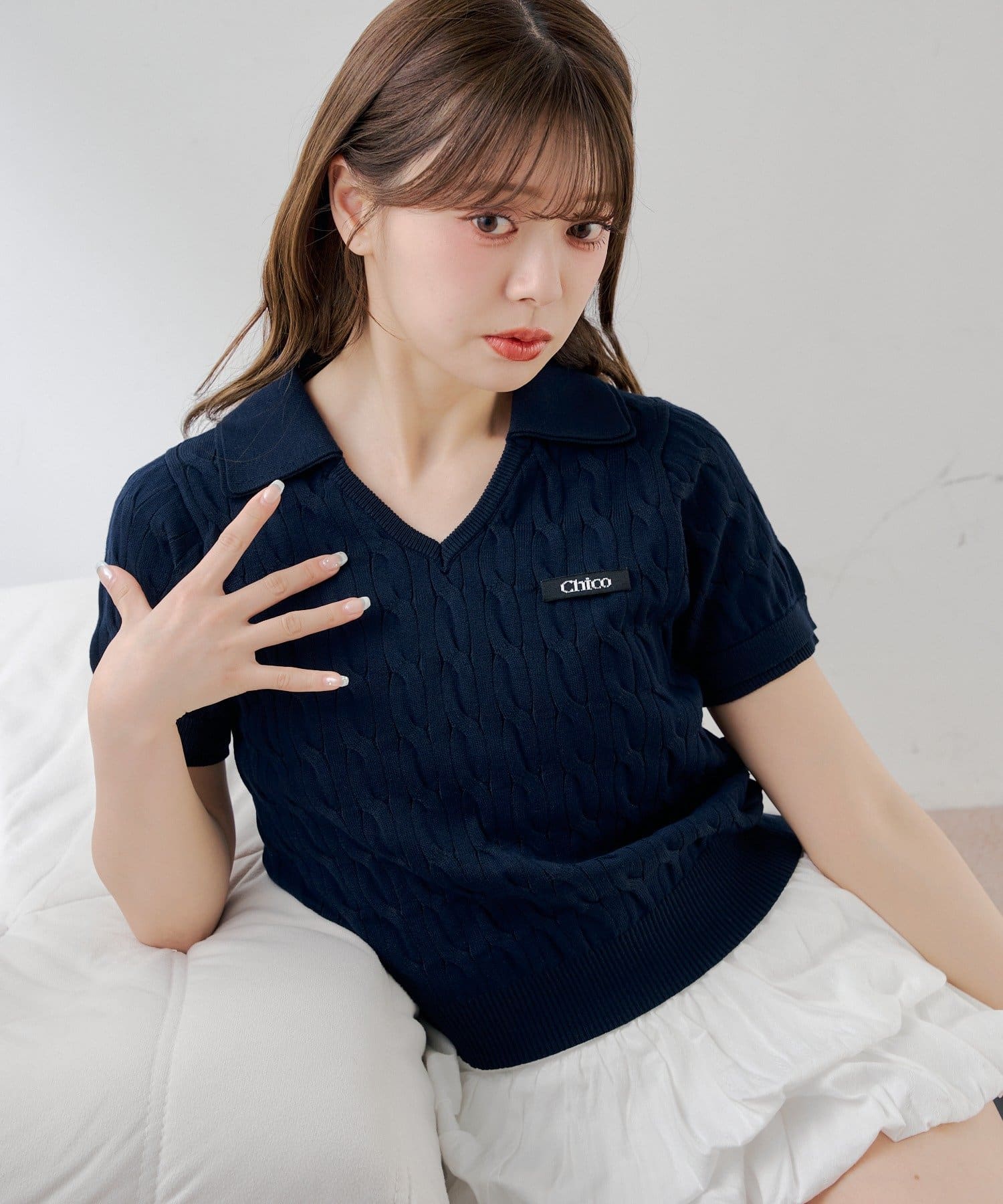 [Set Fair Item #1] CHICO Layered Polo Knit - Image 8