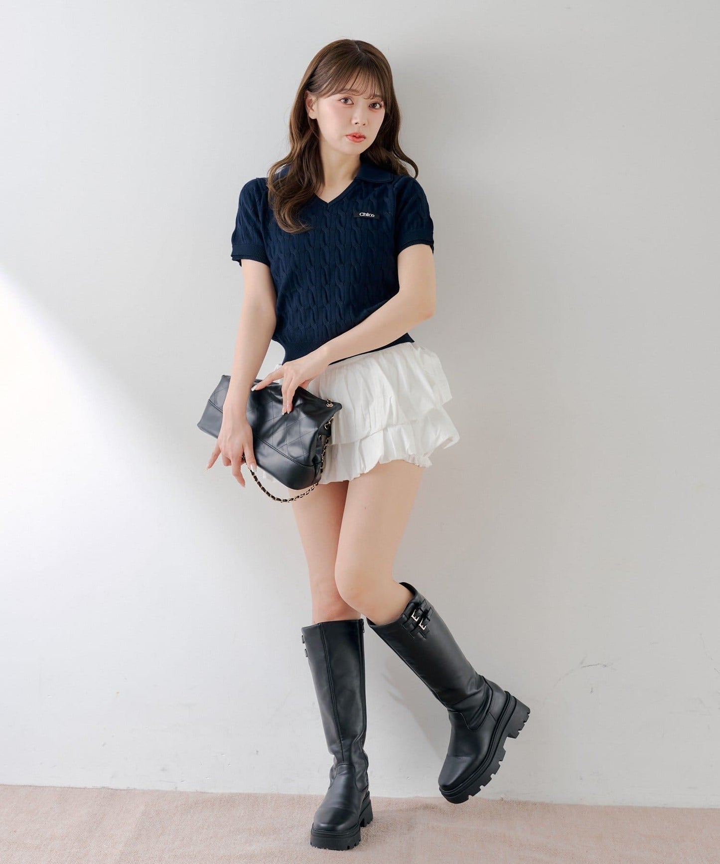 [Set Fair Item #1] CHICO Layered Polo Knit - Image 9