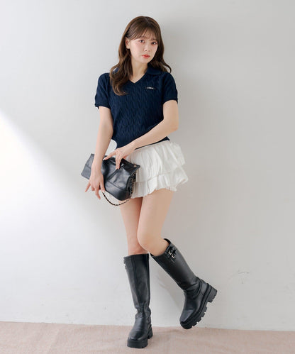 [Set Fair Item #1] CHICO Layered Polo Knit - Image 9