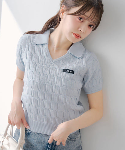 [Set Fair Item #1] CHICO Layered Polo Knit - Image 3