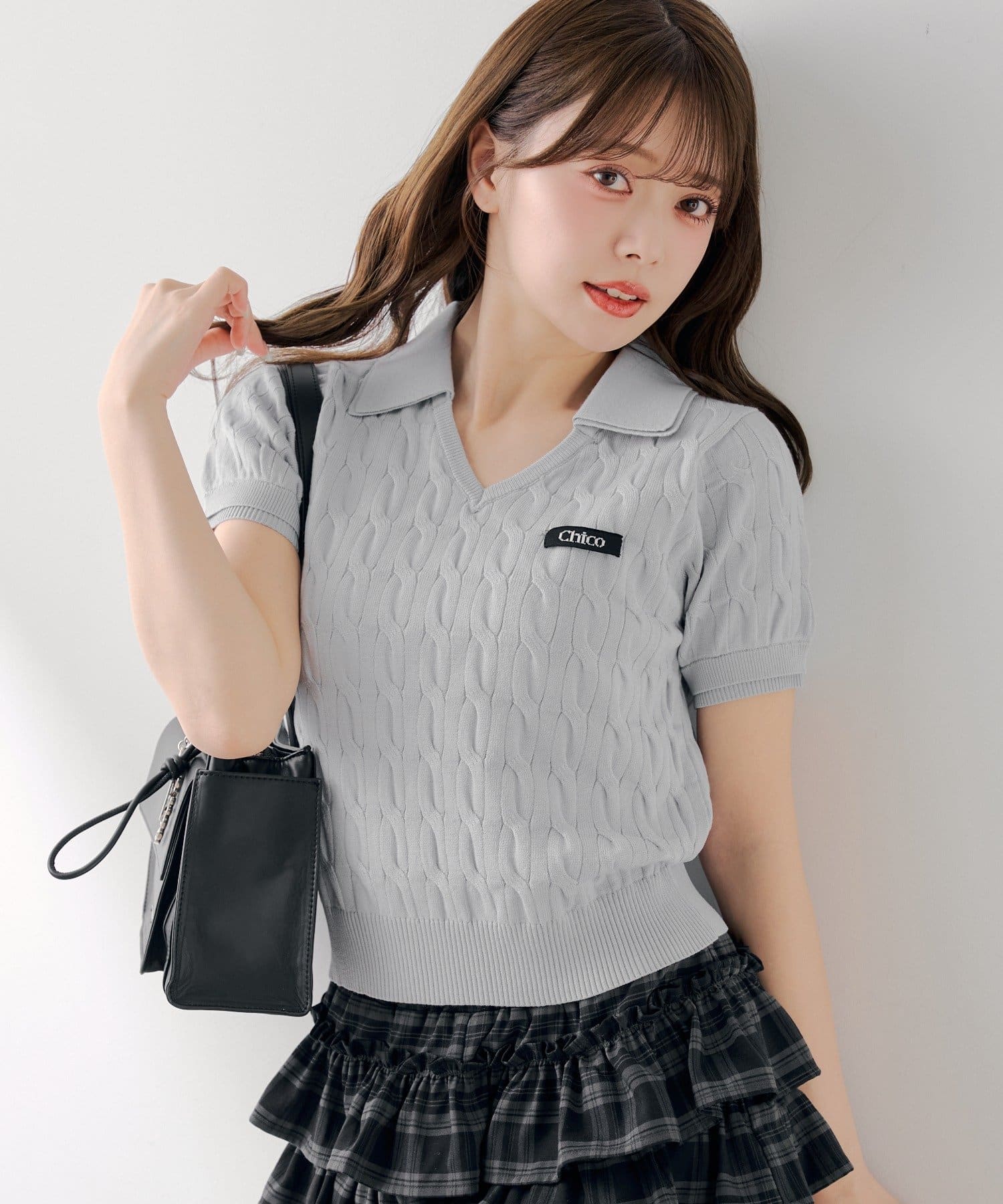 [Set Fair Item #1] CHICO Layered Polo Knit - Image 2