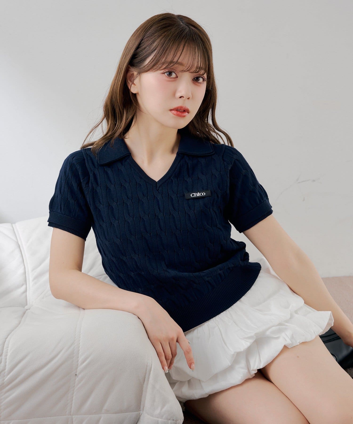 [Set Fair Item #1] CHICO Layered Polo Knit - Image 4
