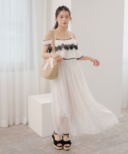 [Set Fair Item #9] CHICO Lace airy dress - Image 1
