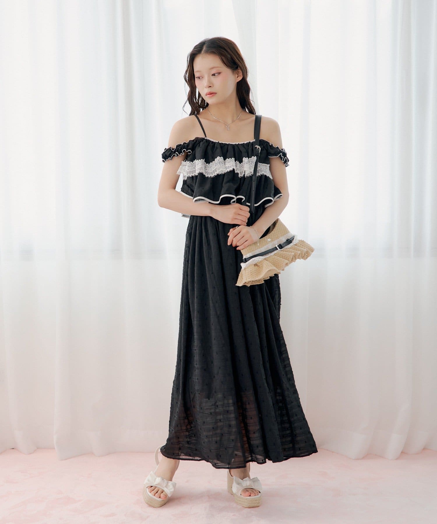 [Set Fair Item #9] CHICO Lace airy dress - Image 9