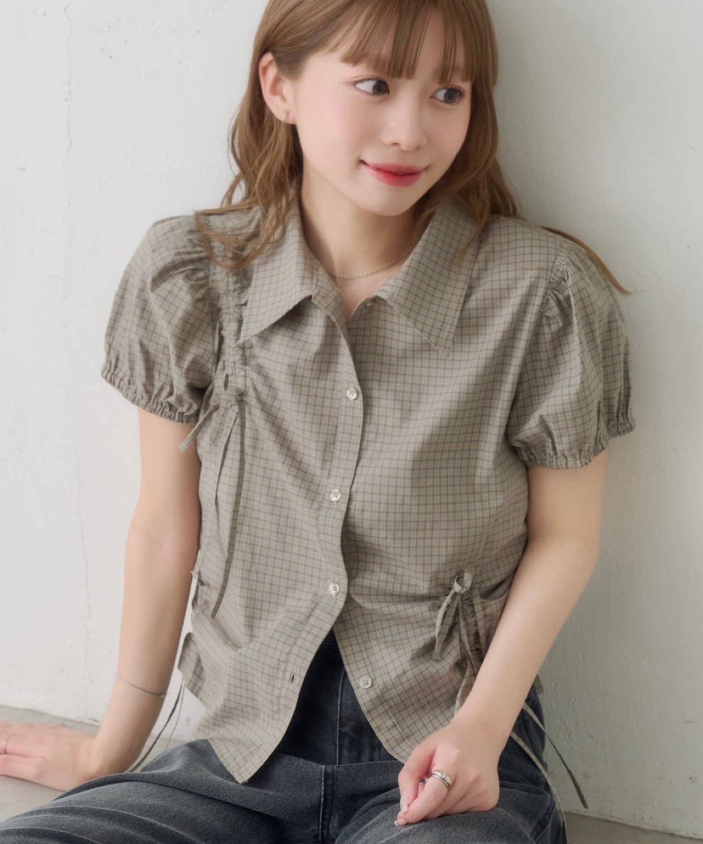 Kastane puff rubbon shirt - Image 3