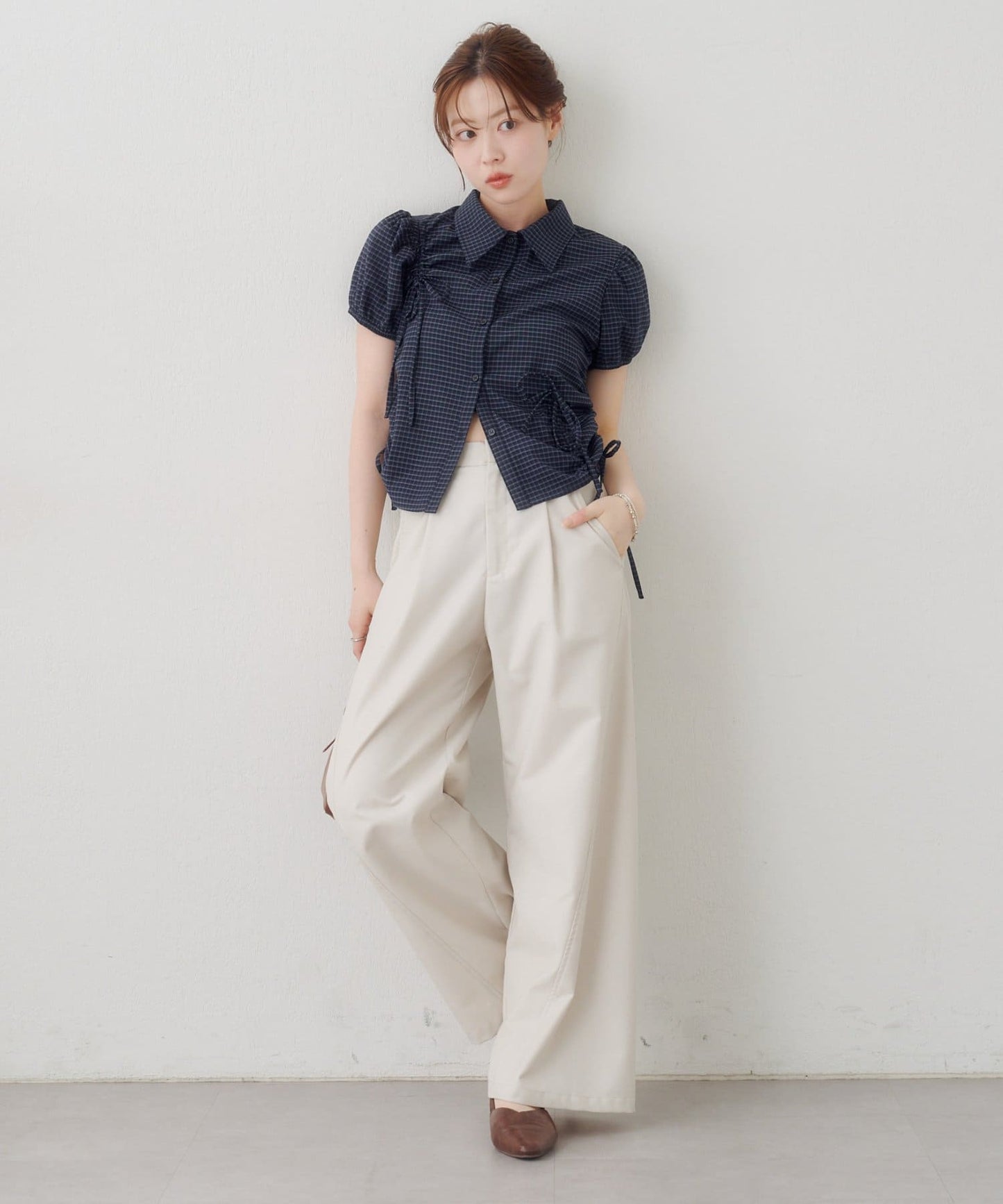 Kastane puff rubbon shirt - Image 14