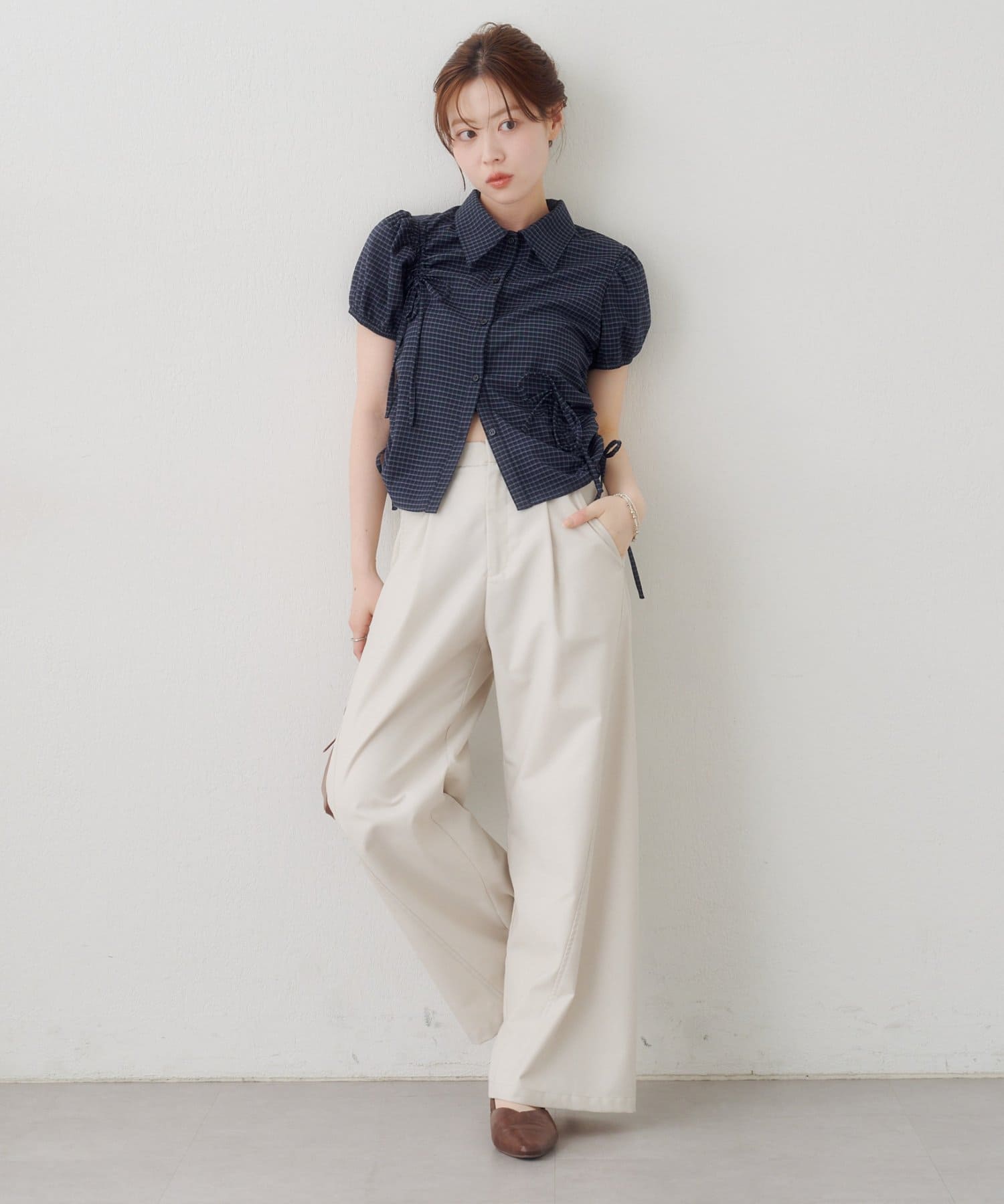 Kastane puff rubbon shirt - Image 14