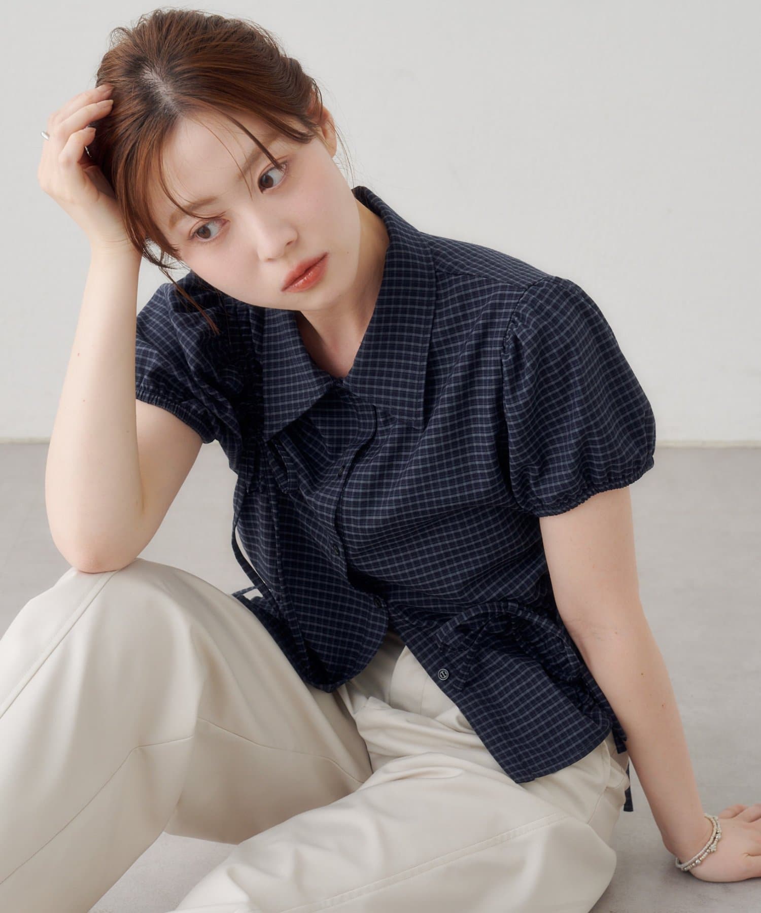 Kastane puff rubbon shirt - Image 6