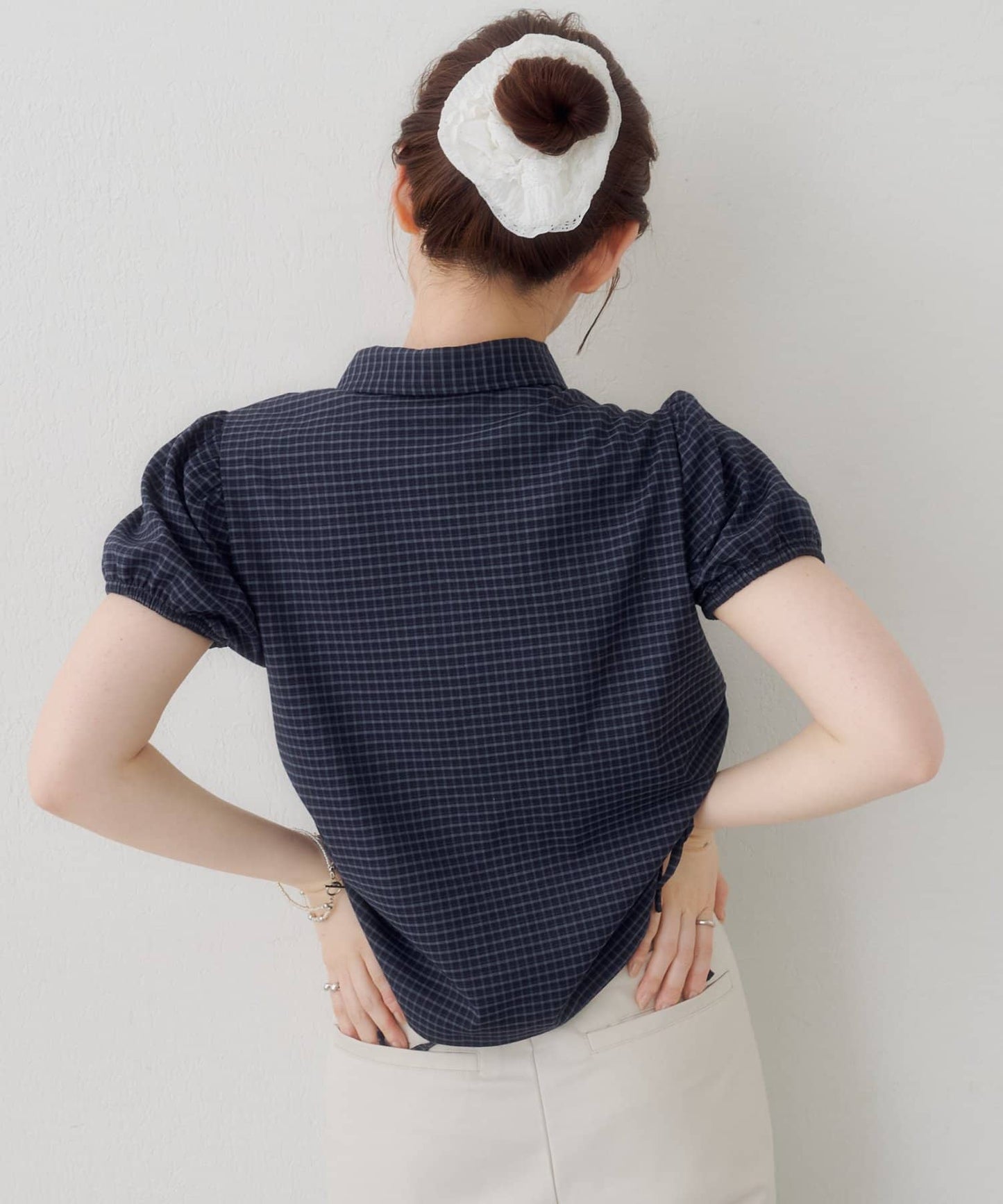 Kastane puff rubbon shirt - Image 8