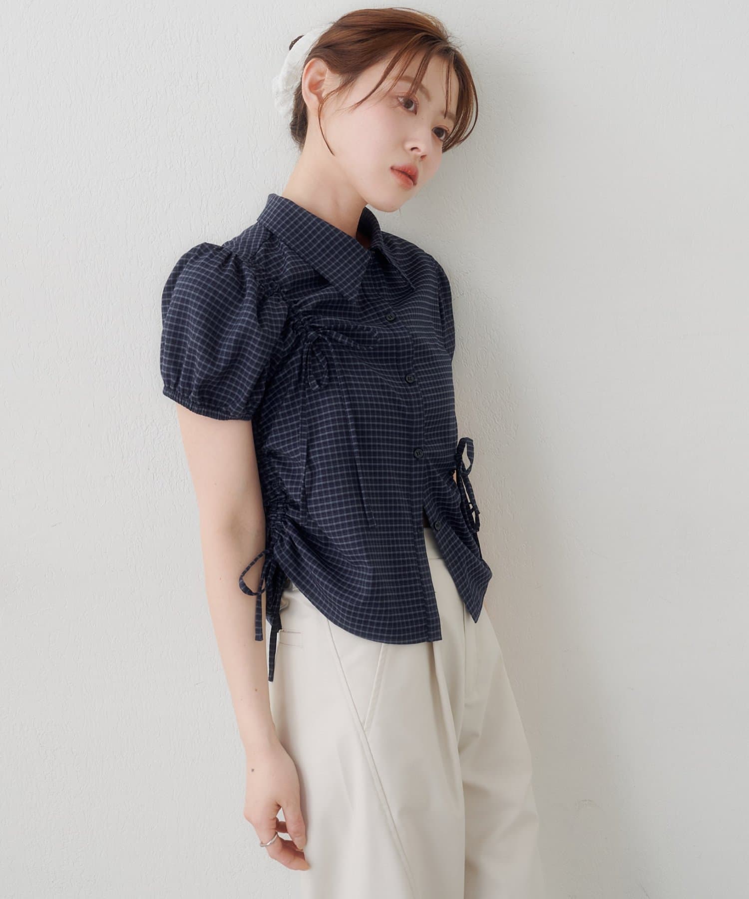 Kastane puff rubbon shirt - Image 11