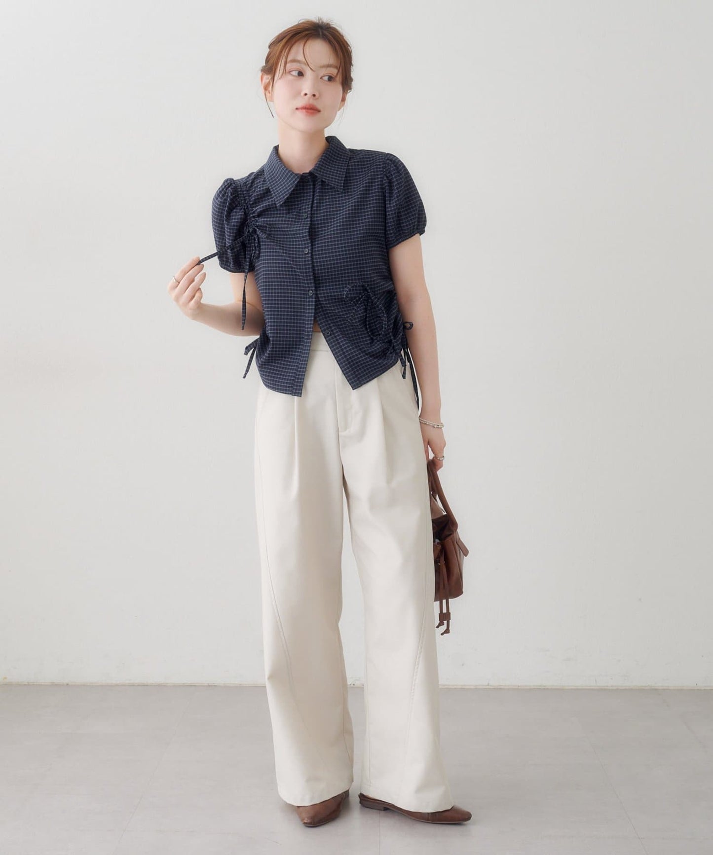 Kastane puff rubbon shirt - Image 13