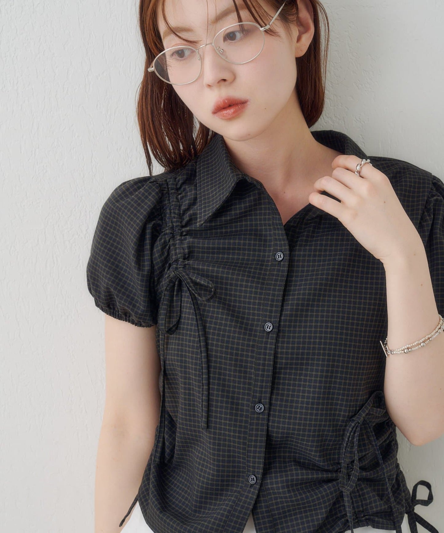 Kastane puff rubbon shirt - Image 16