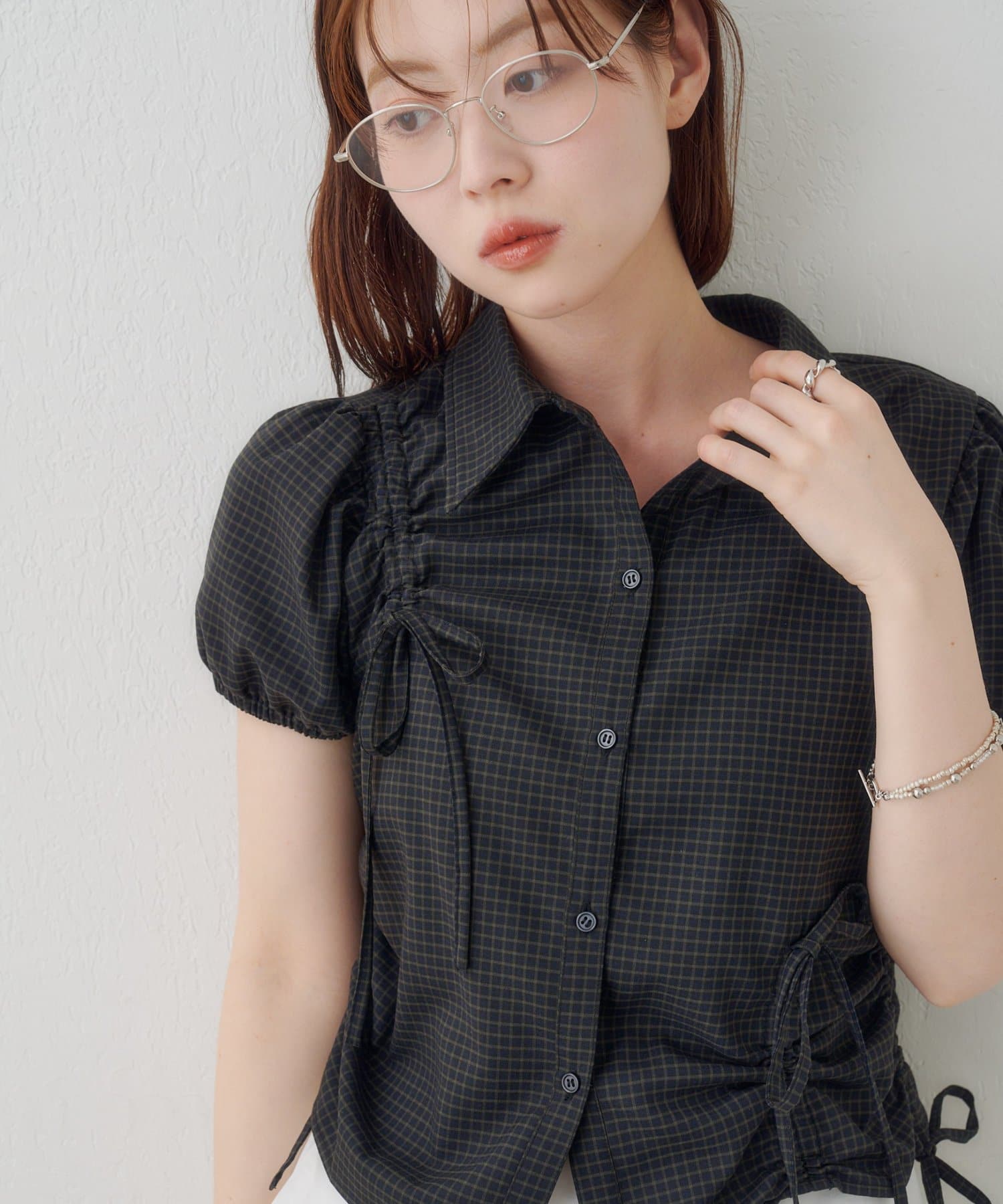 Kastane puff rubbon shirt - Image 16