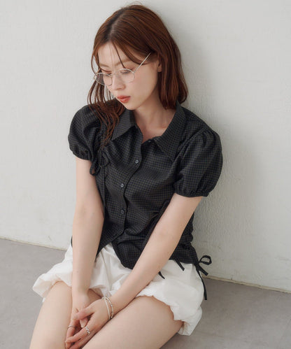 Kastane puff rubbon shirt - Image 17