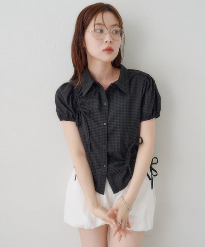 Kastane puff rubbon shirt - Image 21