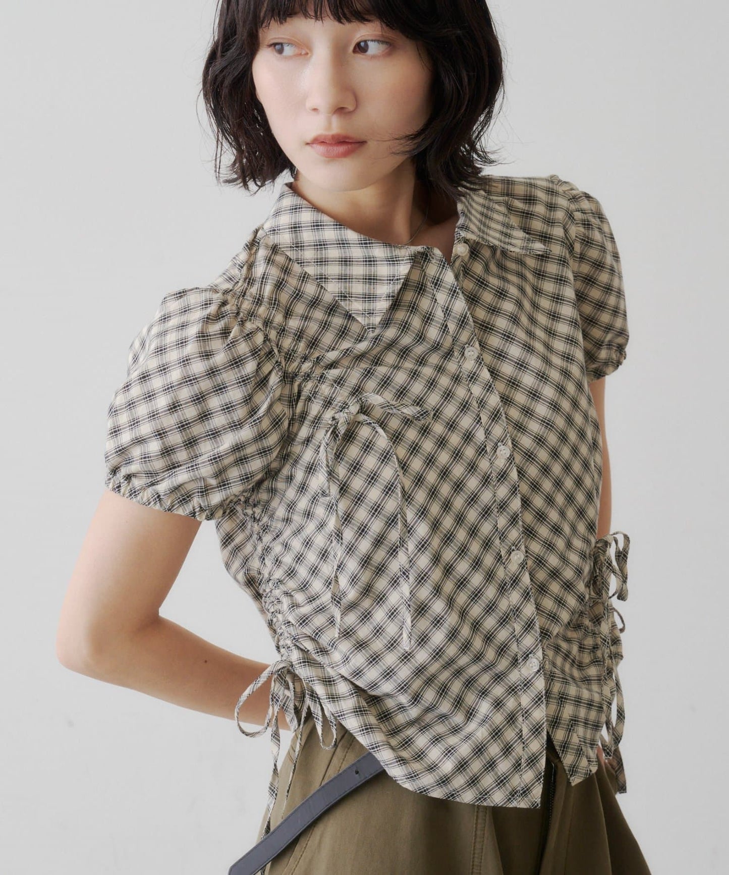 Kastane puff rubbon shirt - Image 1