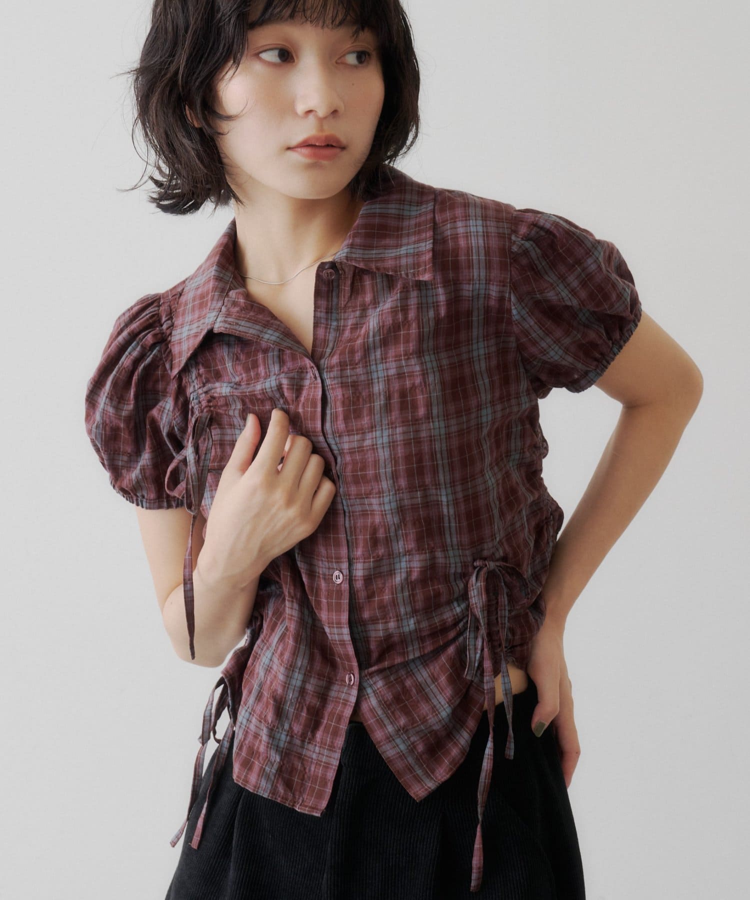Kastane puff rubbon shirt - Image 5