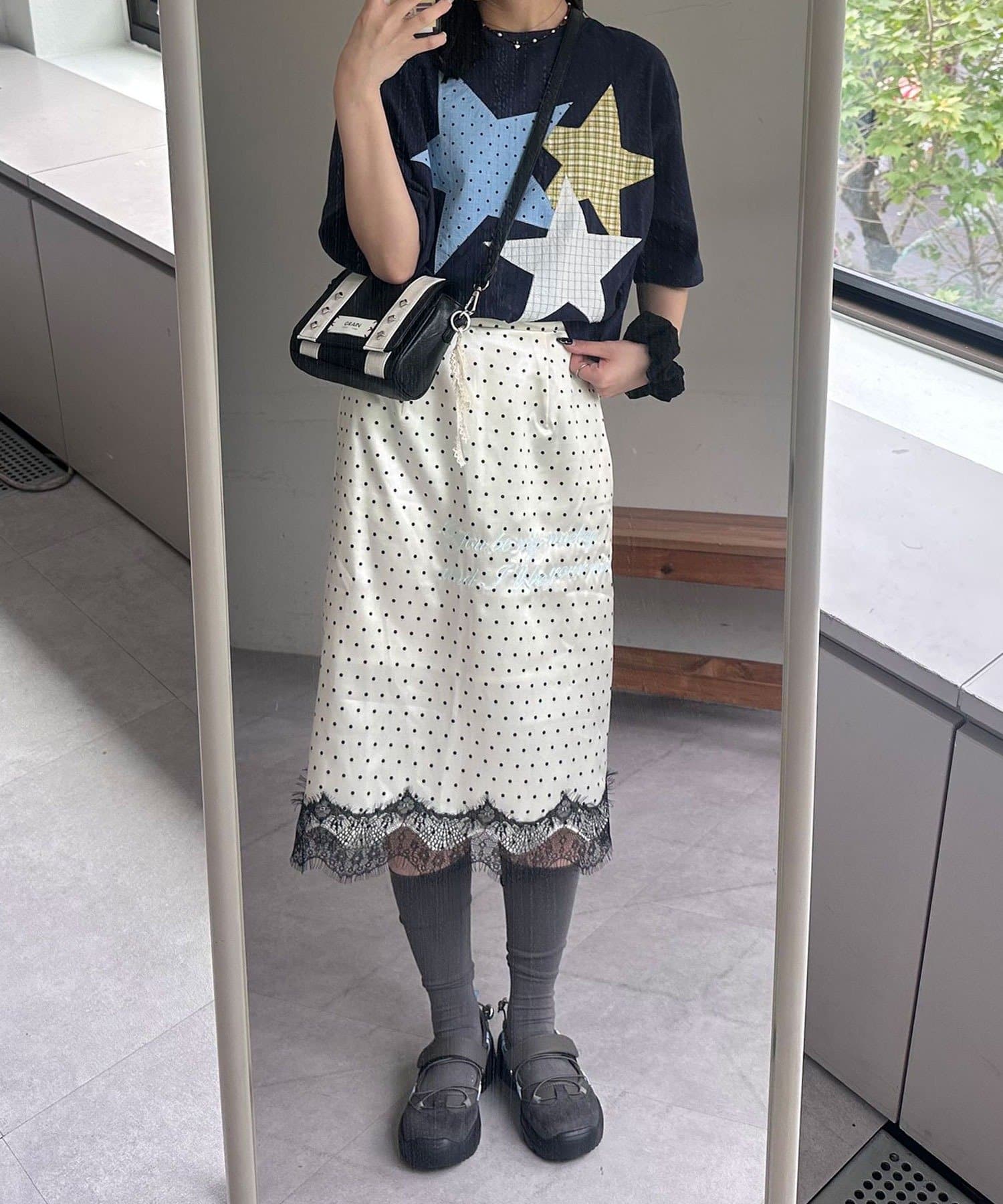 CIAOPANIC 波點緞面刺繡裙 - Image 14