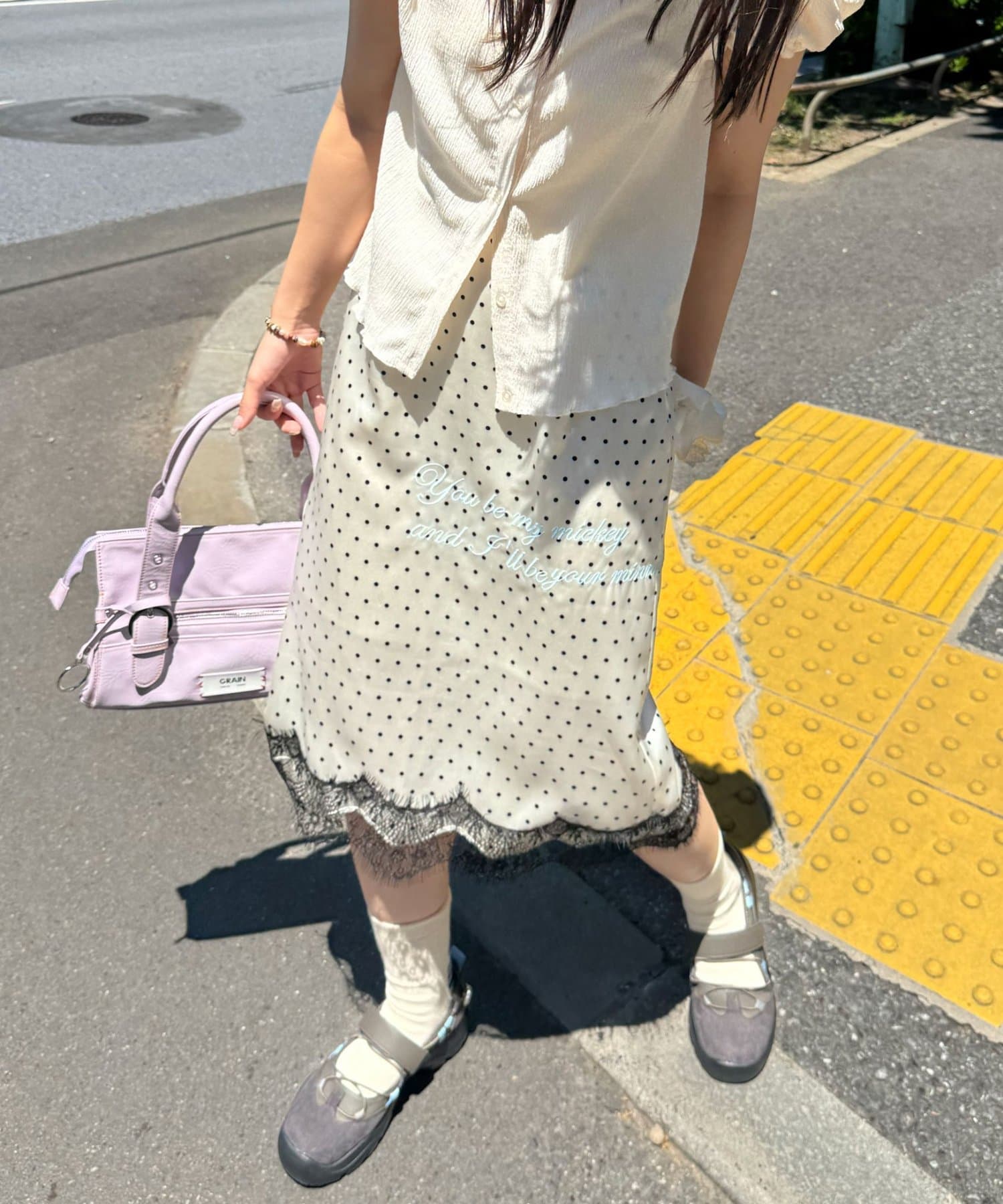 CIAOPANIC 波點緞面刺繡裙 - Image 8